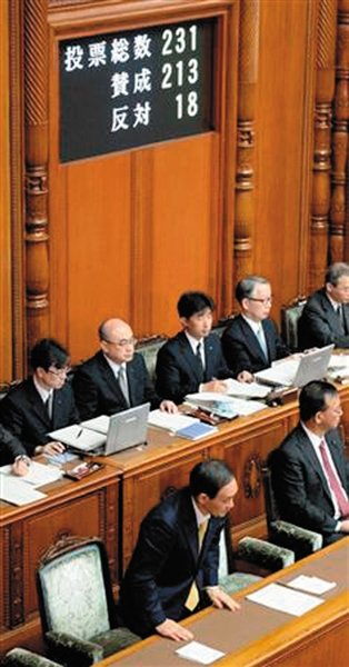 27日，日本國(guó)會(huì)參議院公布新建“國(guó)家安全保障會(huì)議”法案投票結(jié)果。