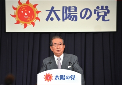 13日，日本東京，石原慎太郎召開新聞發(fā)布會，正式宣布新黨成立。圖/東方IC