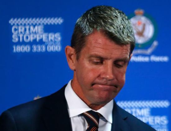 　新南威爾士州州長Mike Baird出席新聞發(fā)布會(huì)。