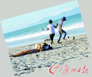 動靜皆宜的沙灘。