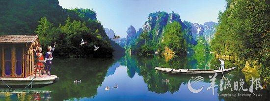 　　寶峰湖集山水于一體,融民俗風情于一身。