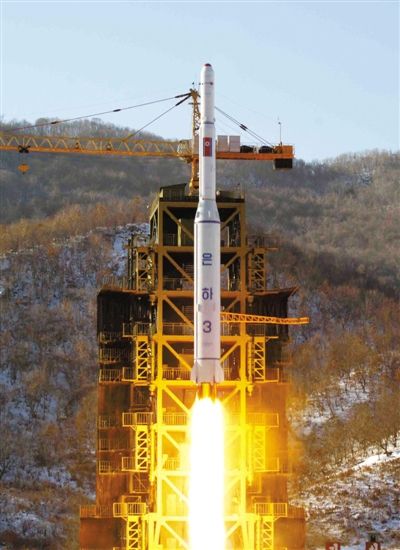 去年12月12日，朝鮮發(fā)射衛(wèi)星。
