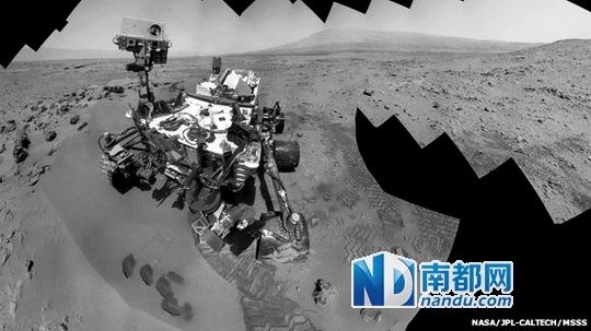“好奇”號探測器在火星上發(fā)現(xiàn)水。