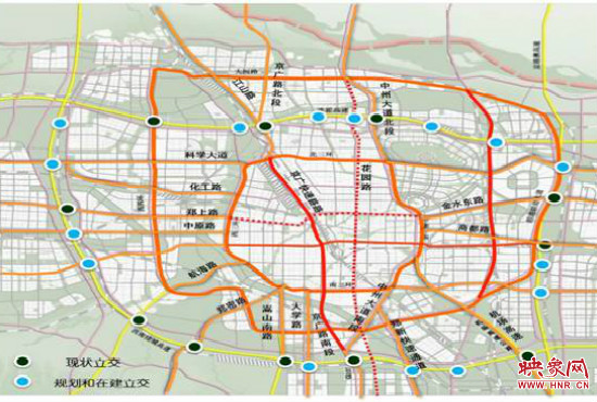 兩環(huán)十七放射景觀廊道建設(shè)。