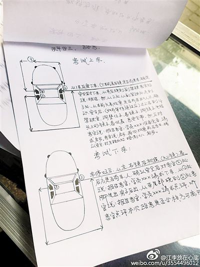 大叔手繪7米長(zhǎng)卷，為考“科目三”真是拼了