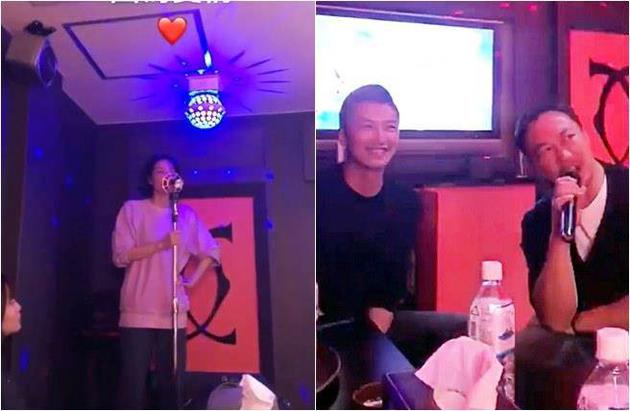 謝霆鋒王菲為陳奕迅老婆慶生。