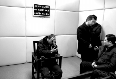 1月5日，犯罪嫌疑人馬永平在接受審訊。