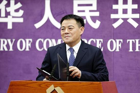 商務部發(fā)言人孫繼文。資料圖