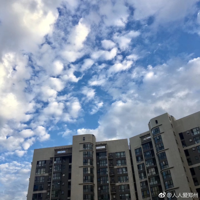 又被鄭州的藍天刷屏！隨便一拍就是手機壁紙