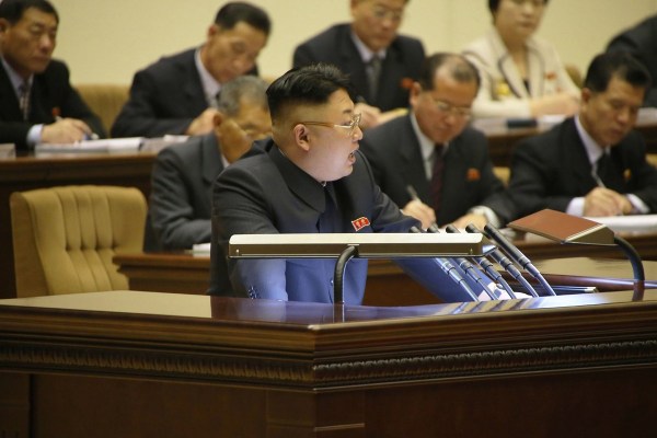 金正恩出席朝鮮勞動(dòng)黨第8次思想工作者大會(huì)。