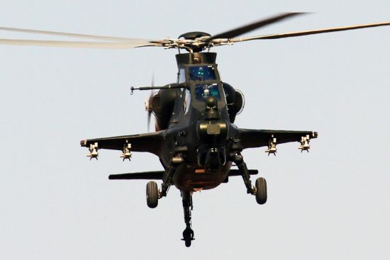 資料圖：解放軍武直-10攻擊直升機(jī)。